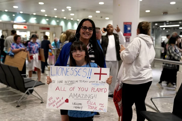 Fans wait overnight for Lionesses return – but team use private airport exit