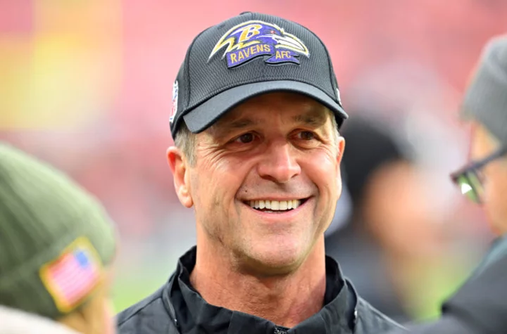 John Harbaugh gives incredible recruiting pitch for Alabama