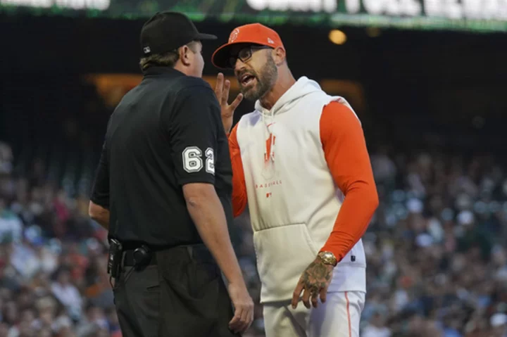 Giants skipper Kapler to serve 1-game suspension for returning to dugout after being ejected