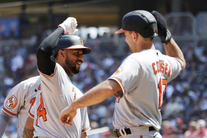 Santander hits 2 of Orioles' 6 homers as Baltimore routs Minnesota 15-2