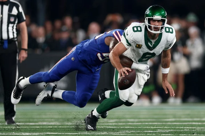 NFL star Rodgers injured early in Jets debut against Bills