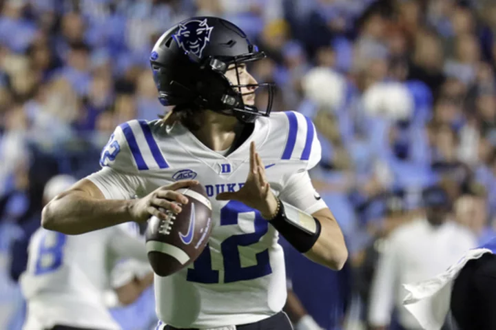 Duke looking to enhance bowl prospects at Virginia; Cavaliers playing for injured RB Perris Jones