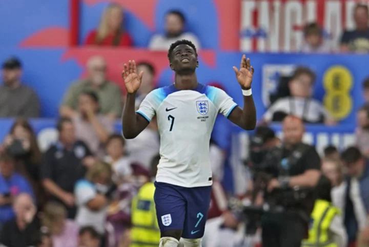 Saka hat trick and Kane double in England 7-0 rout of North Macedonia