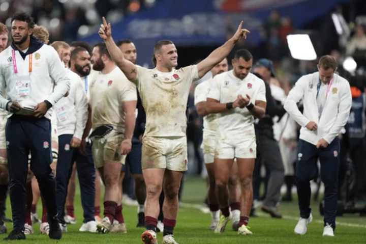England finishes third at Rugby World Cup after holding off Pumas