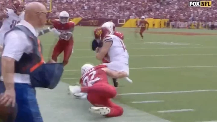 Fight Breaks Out Between Cardinals, Commanders After Big Late Hit on Sam Howell