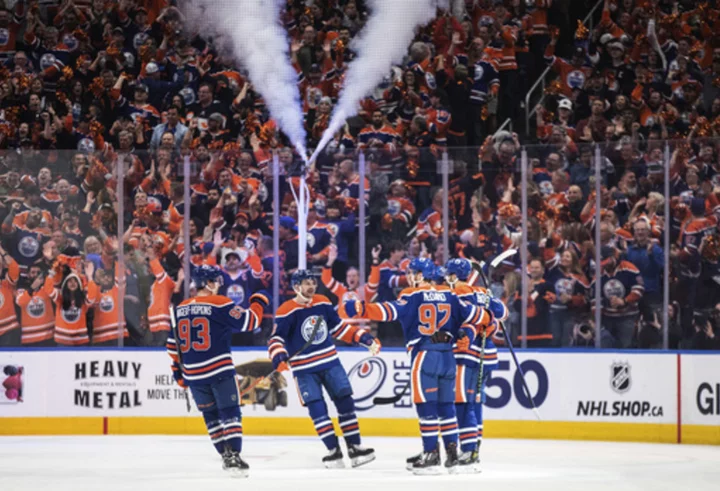 Nugent-Hopkins has goal, assist to help Oilers beat Golden Knights 4-1, even series at 2-2