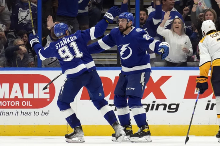 Lightning captain Steven Stamkos to miss his 2nd straight game with lower-body injury