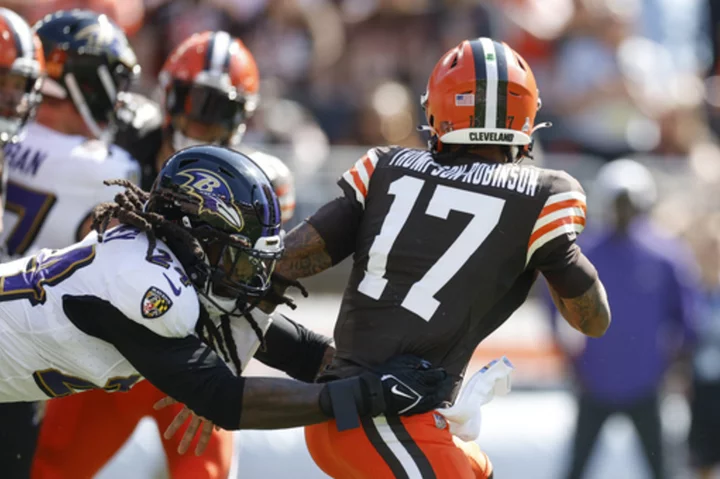 Clash of NFL's top 2 defenses when Browns, Ravens meet this week in key AFC North matchup