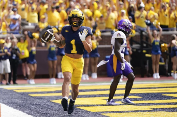 No. 2 Michigan hosts Bowling Green, playing without suspended Jim Harbaugh one more time