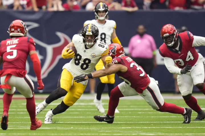 Pittsburgh TE Pat Freiermuth out against the Rams after aggravating hamstring injury