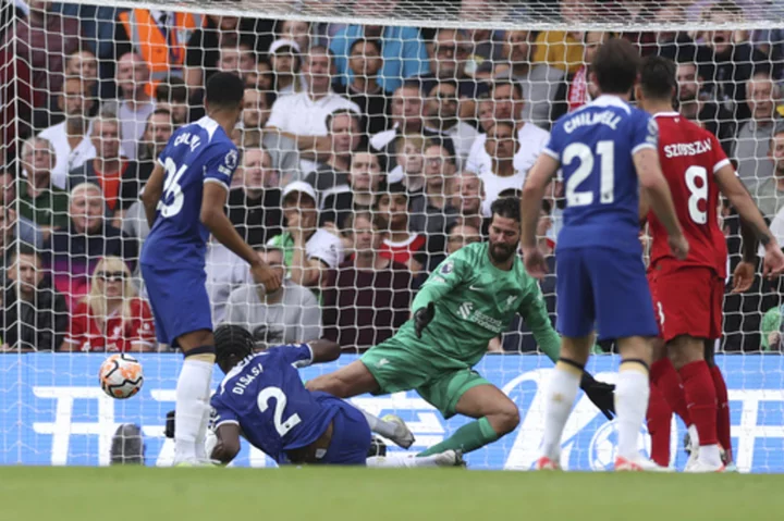 Chelsea draws 1-1 with Liverpool on Pochettino's debut in high-octane Premier League opener
