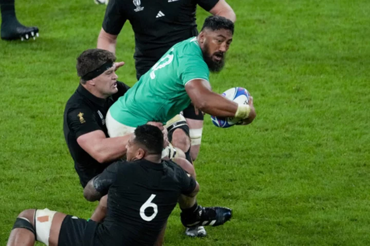 All Blacks give defensive masterclass to knock out Ireland at Rugby World Cup