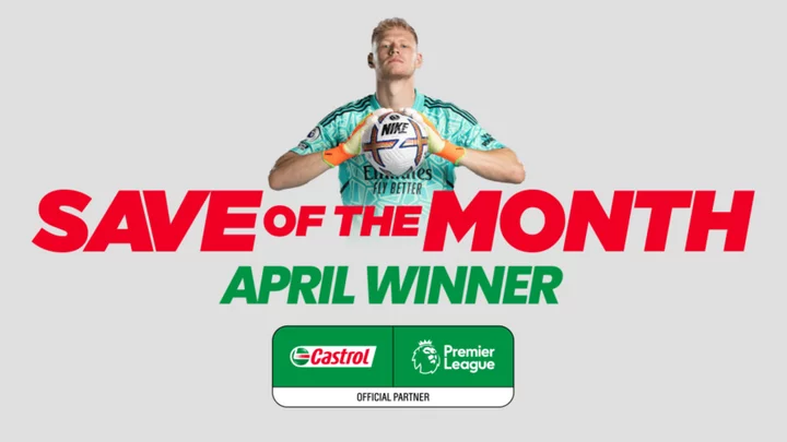 Aaron Ramsdale wins April Castrol Save of the Month award