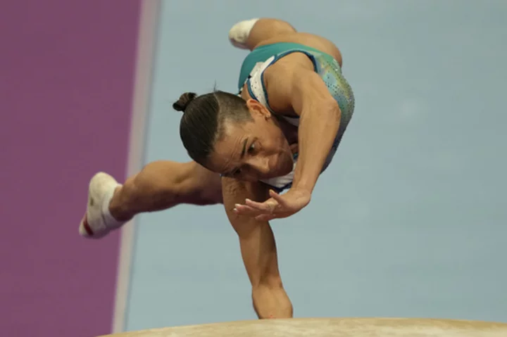 Ageless Oksana Chusovitina -- at 48 -- is still hoping to qualify for Paris Olympics in gymnastics