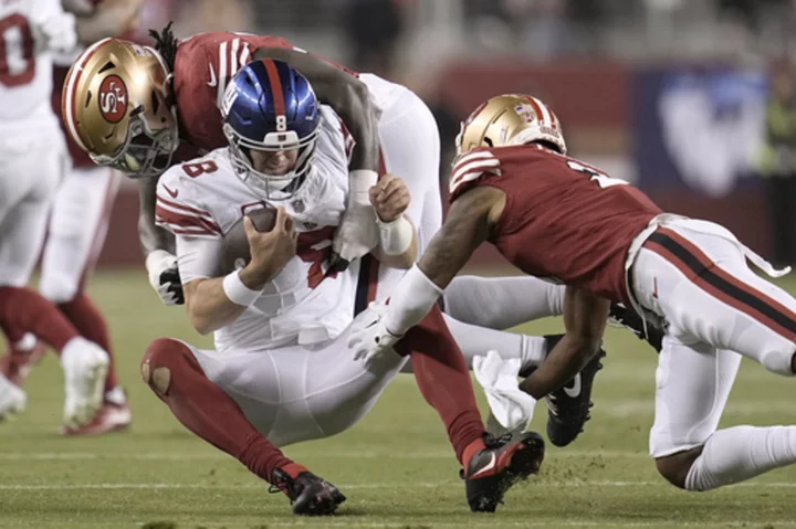 The Giants can't overcome injuries to Barkley and Thomas in a 30-12 loss to the 49ers