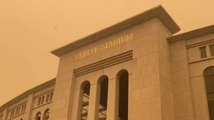 Sky Over Yankee Stadium Looks Surreal Right Now