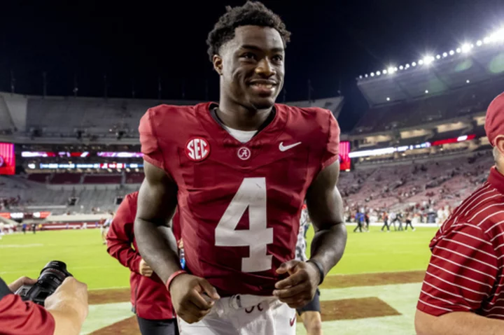 No. 13 Alabama turns to Jalen Milroe again to spark its sputtering offense