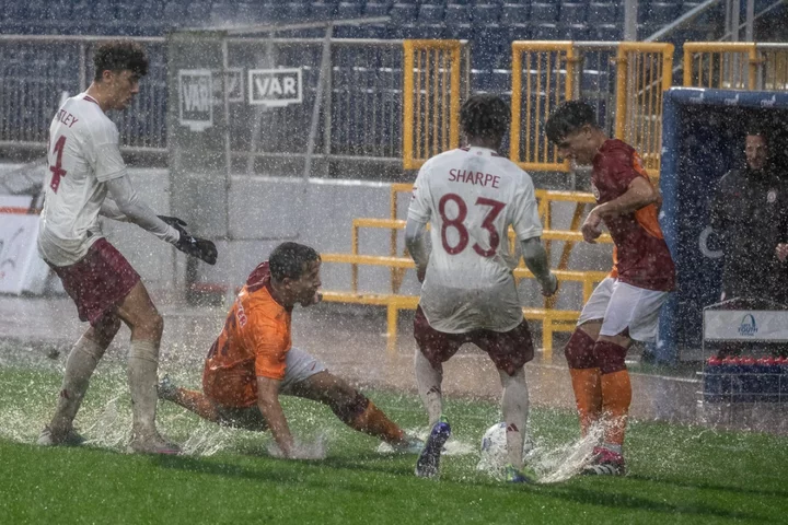 Manchester United’s crucial Champions League game in danger after torrential rain in Istanbul
