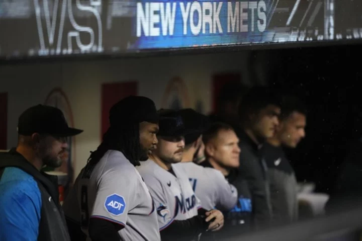 Playoff contending Marlins trying to move on after `disagreement' over suspension of game vs. Mets