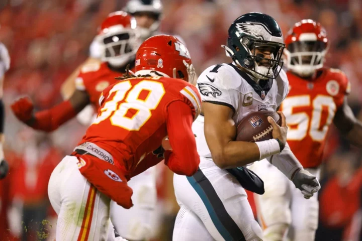 Hurts at the double as Eagles avenge Chiefs Super Bowl loss