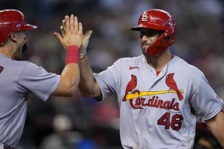 Cardinals overpower Diamondbacks with 5 home runs in 11-7 victory