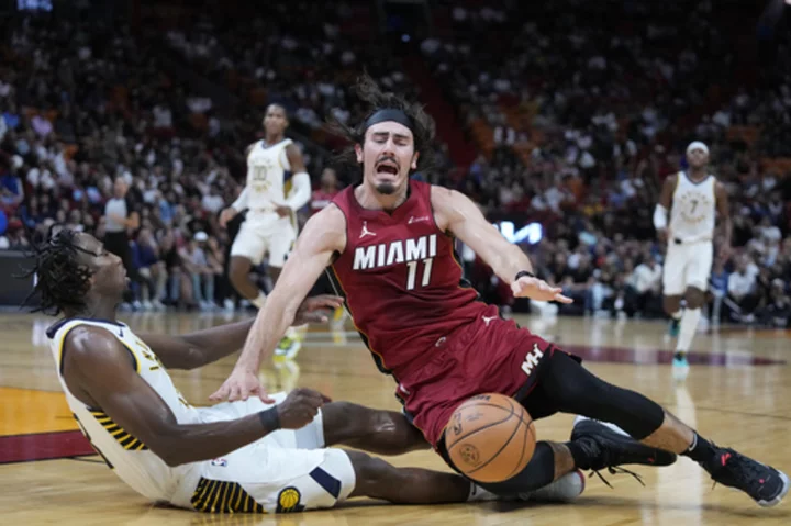 Butler scores 36, Heat get hot late to top Pacers 142-132 and snap a 3-game slide