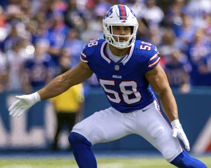 Bills place LB Milano and DT Jones on injured reserve, and sign LB Klein off practice squad