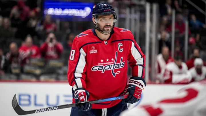 Ovechkin at 38 resumes his pursuit of Gretzky's NHL goals record, 73 back going into the season