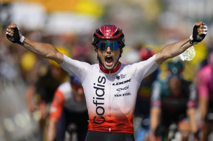 Victor Lafay gives French team Cofidis 1st Tour de France stage win in 15 years