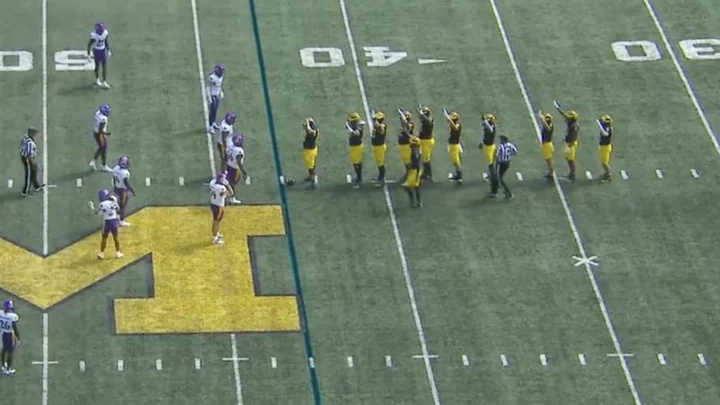 Michigan Players Paid Homage to Jim Harbaugh's Suspension in First Game of Season