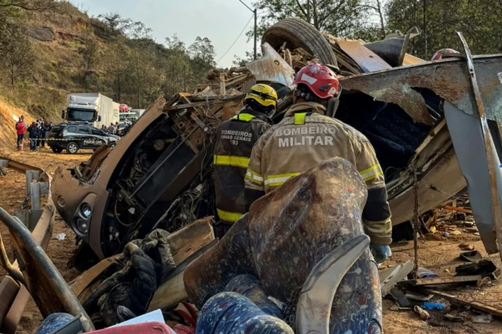 Seven football fans die, dozens injured in Brazil bus crash