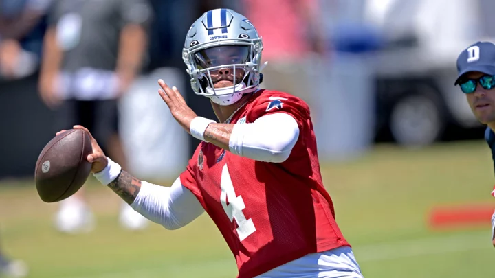 Dak Prescott is getting called out for rough INT at Cowboys camp