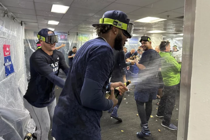 Rays hold oddly timed celebration, 3 days after clinching postseason berth