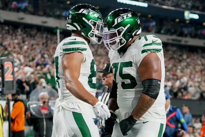 Jets offensive lineman Alijah Vera-Tucker out for the season with a torn Achilles tendon