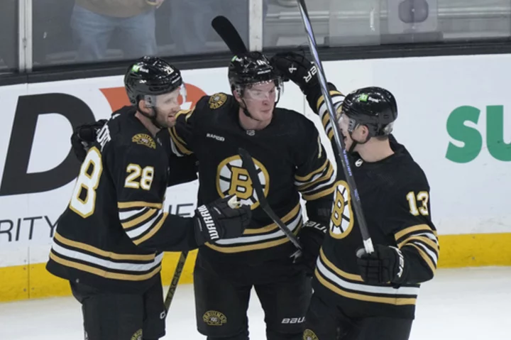 Charlie Coyle has 1st career hat trick, Bruins beat Islanders 5-2
