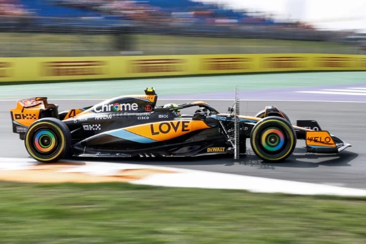 Norris upstages Verstappen as Ricciardo breaks hand in Dutch GP practice