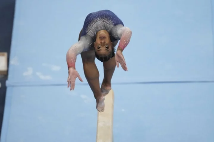 Gymnast Chiles leads U.S. team against Brazil's Andrade at Pan American Games