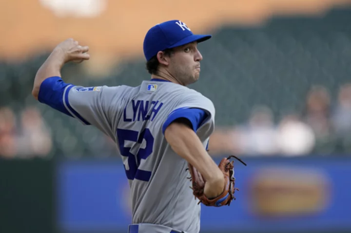 Lynch holds the Tigers to 1 hit in 7 innings as the struggling Royals win 1-0