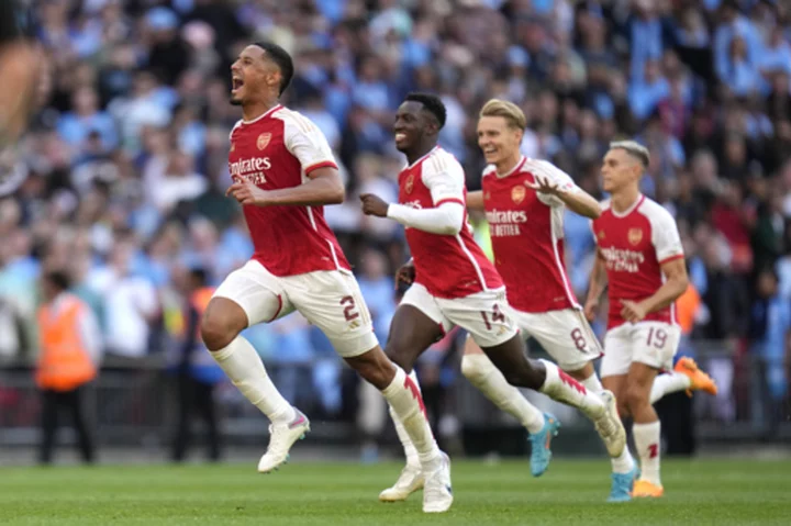 Arsenal beats Man City 4-1 in penalty shootout to win Community Shield