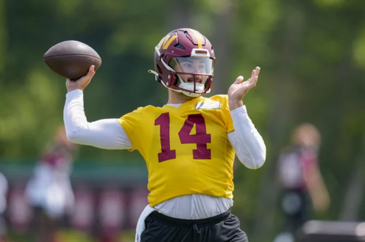 The Washington Commanders go into training camp with Sam Howell as their starting quarterback