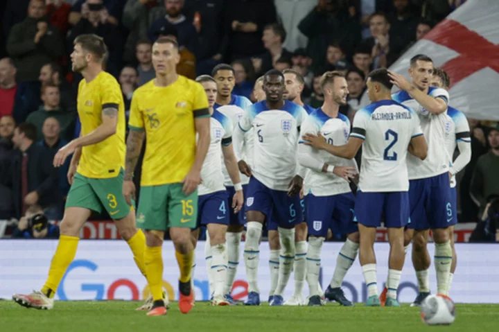 England beats Australia 1-0 as Watkins' hot streak continues with winning goal
