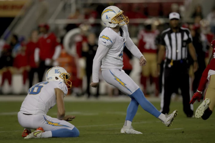 Browns replace kicker Cade York, trade pick to Chargers for veteran Dustin Hopkins, AP source says
