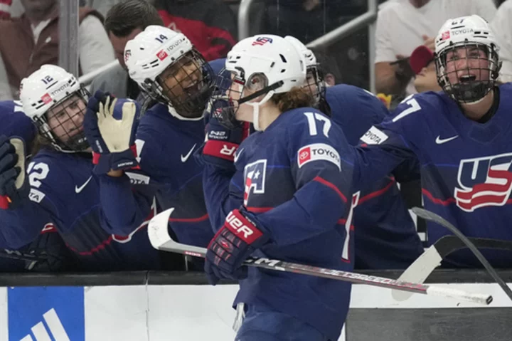 Hughes scores 2, leads U.S. women's hockey team to 5-2 win over Canada in Rivalry Series