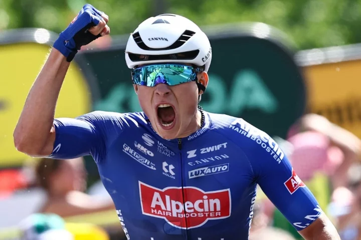 Belgian Philipsen sprints to Tour de France third stage win