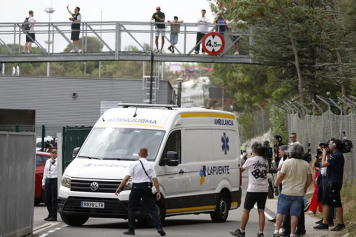 MotoGP leader Francesco Bagnaia avoids major injury after nasty crash at Catalunya GP