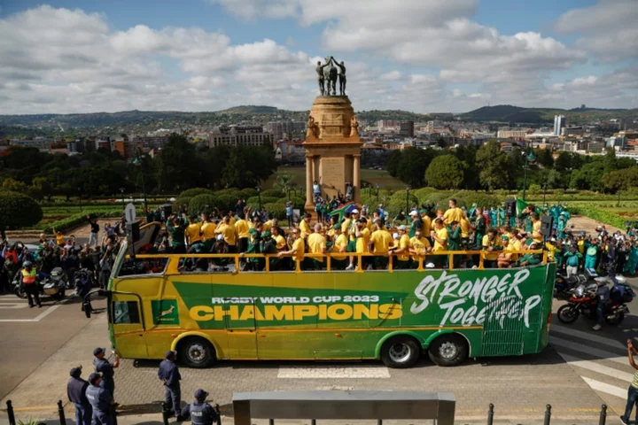 Springbok 'legends' start homecoming World Cup victory tour