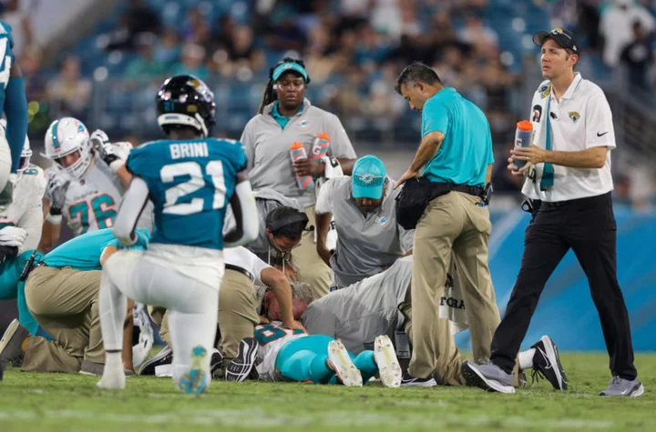 Daewood Davis update after Dolphins-Jaguars game suspended over scary injury