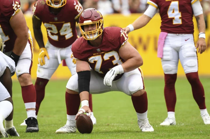 Former Commanders center Chase Roullier announces he's retiring after 2 major injuries