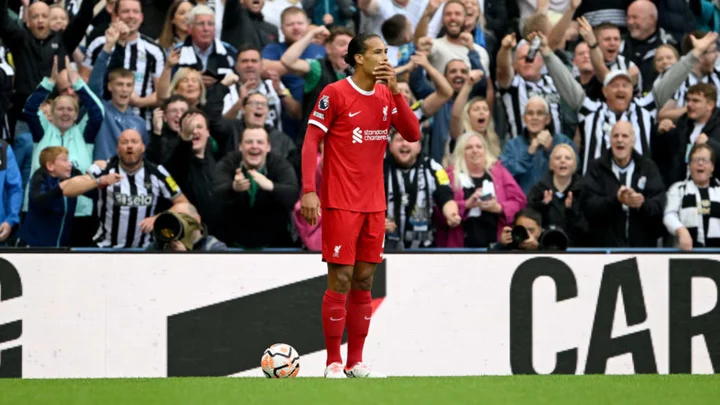 X explodes as Virgil van Dijk reacts furiously to Liverpool red card