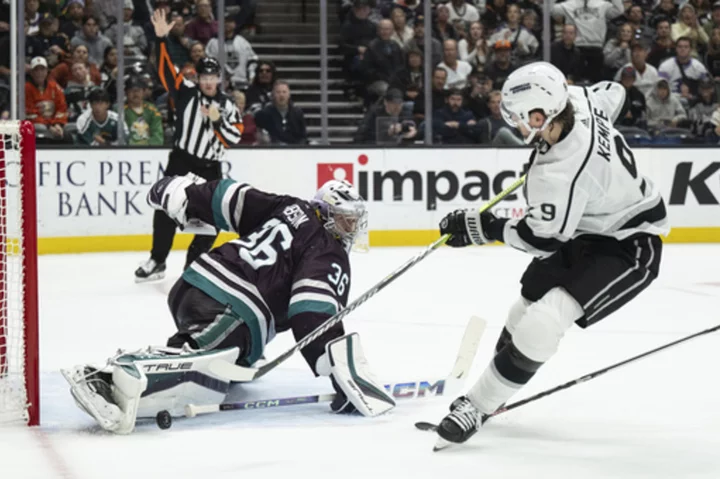 Fiala, Kopitar lead the LA Kings' 5-2 rout of Anaheim in the first Freeway Faceoff of the season